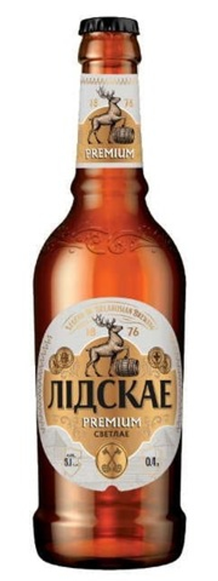 Пиво "ЛІДСКАЕ Premium" светлое 0,4 л.