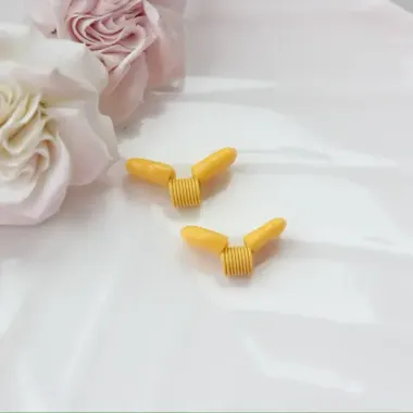 Пружина-стоппер 22 мм (Bead Stopper), цвет жёлтый, 2 штуки, И016