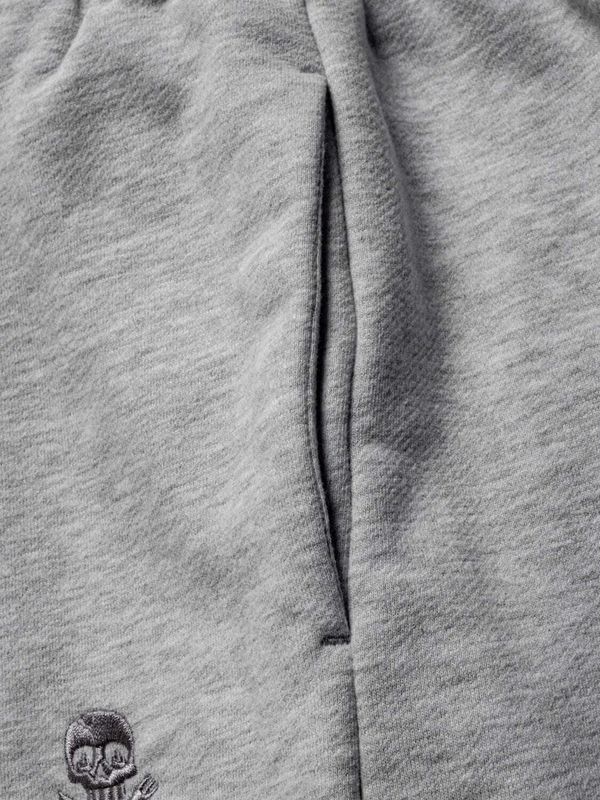 Брюки Logo оверсайз меланж серые - фото 3
