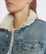 Утепленная джинсовая куртка IZZIE ACK teddy Tommy Jeans - голубой(DW0DW16833)