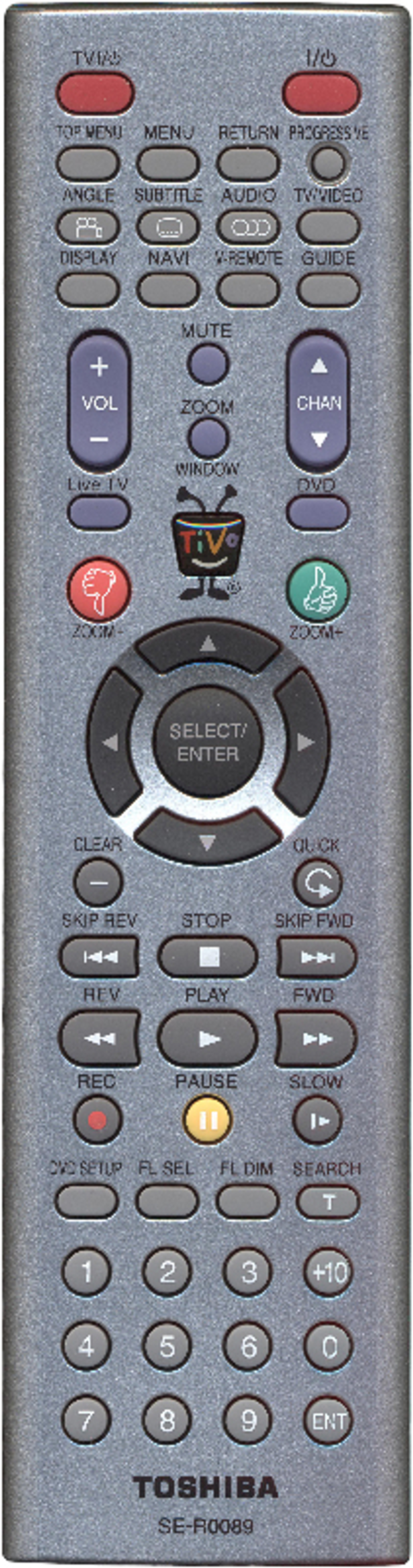 Пульт Toshiba SE-R0089 DVD REC