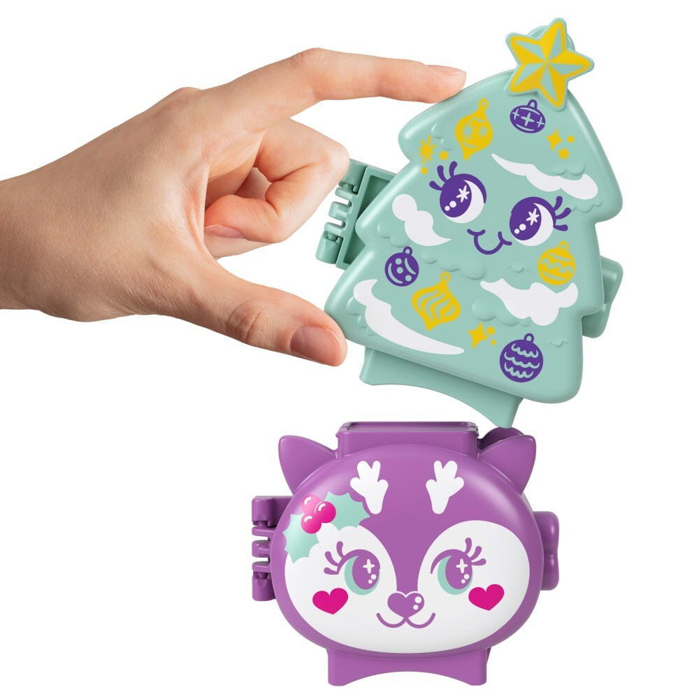 Polly Pocket - Рождественский компактный набор 2-PAK + аксессуары JGM53