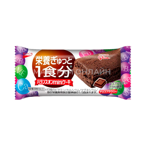Батончик с витаминами GLICO Шоколадный Брауни 23 г