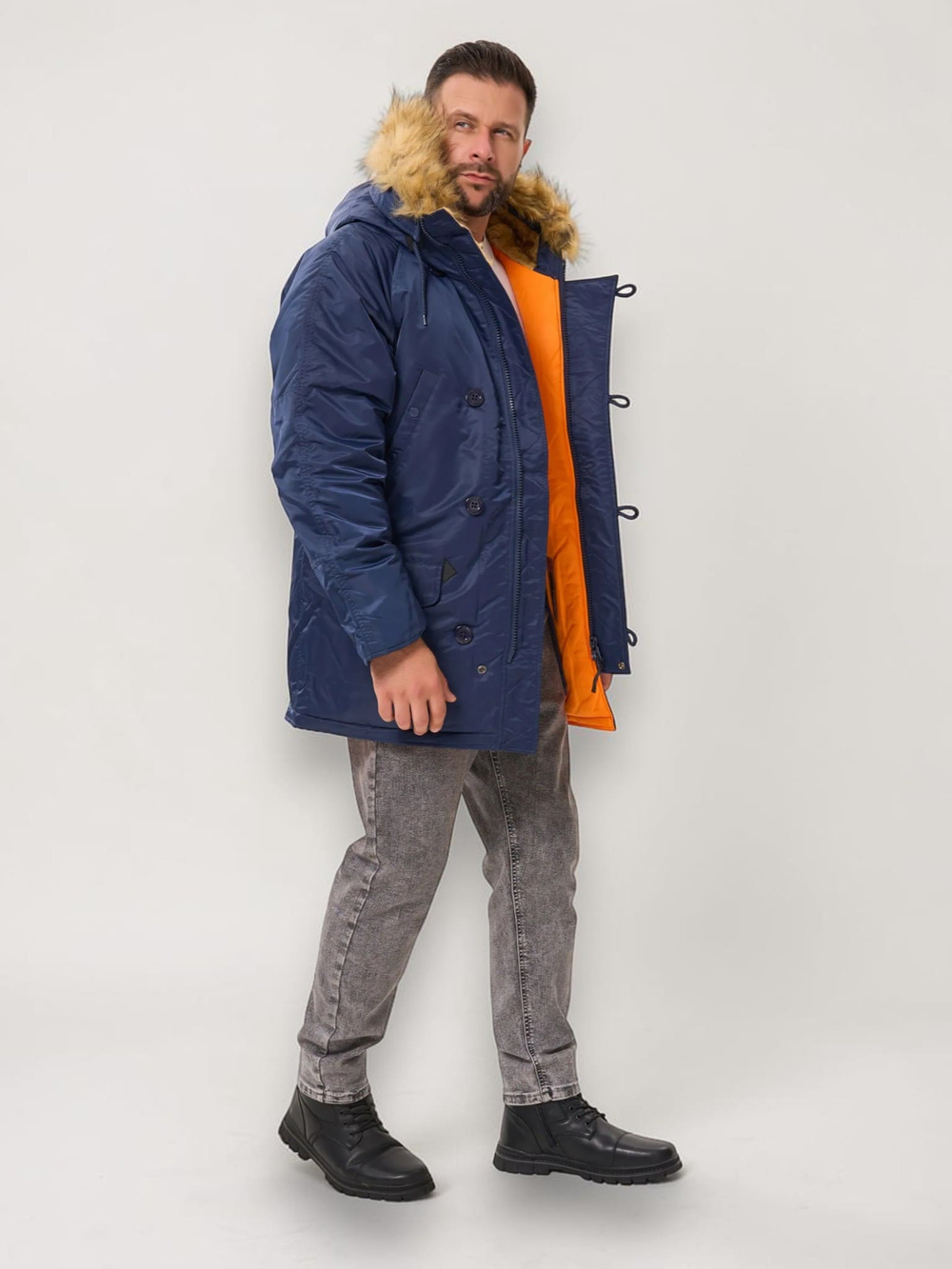 N-3B Husky Denali (синяя - r.blue/orange)