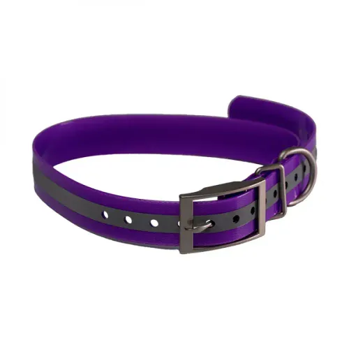 Светоотражающая фиолетовая шлейка для GPS-ошейника ARTELV COLLAR