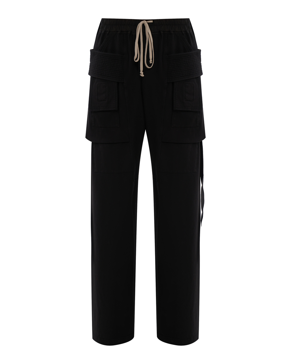 RICK OWENS DRKSHDW БРЮКИ ЧЕРНЫЕ CREATCH CARGO DRAWSTRING
