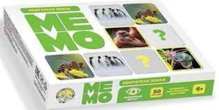 Настольная игра "Мемо: Обитатели земли"