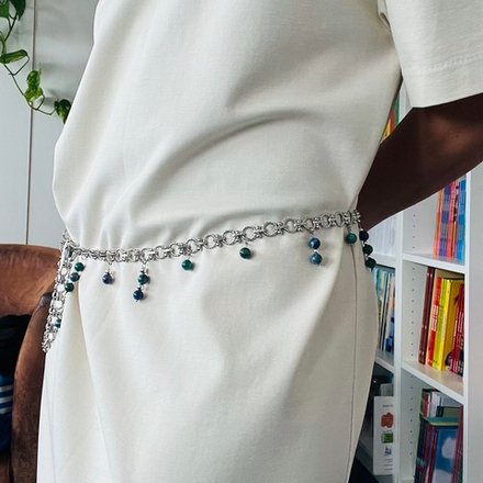 Пояс Бодичейн. Ледяной малахит. Азурмалахит