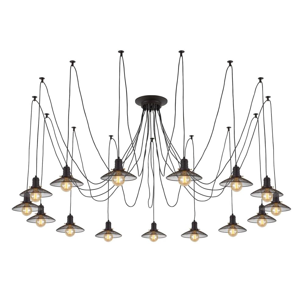 Citilux Эдисон CL451152 Люстра паук Венге