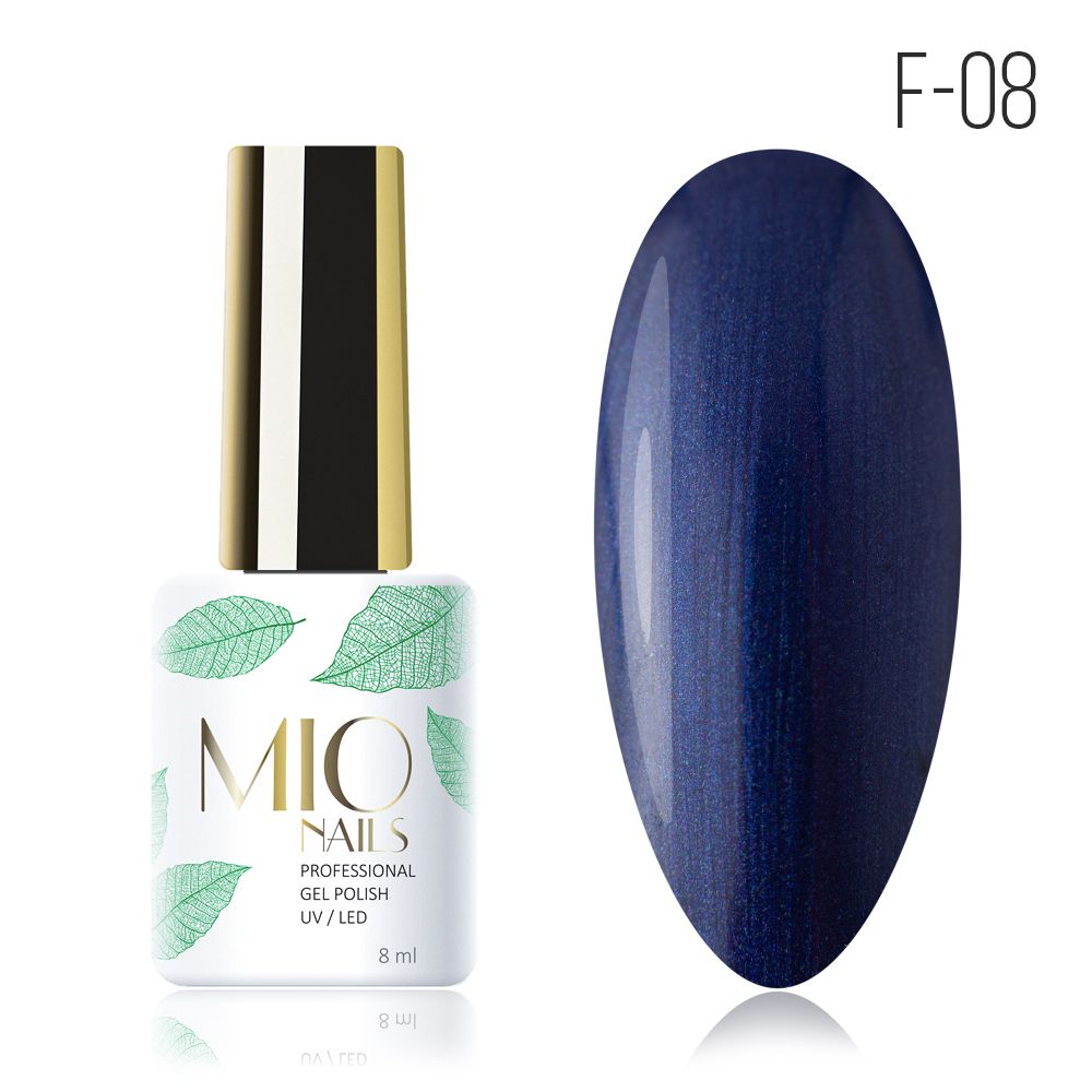 Mio Nails F-08 Темный джинс, 8 мл
