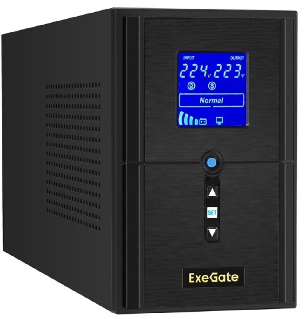 Источник бесперебойного питания  Exegate SineTower SZ-1000.LCD.AVR.2SH.1C13.USB