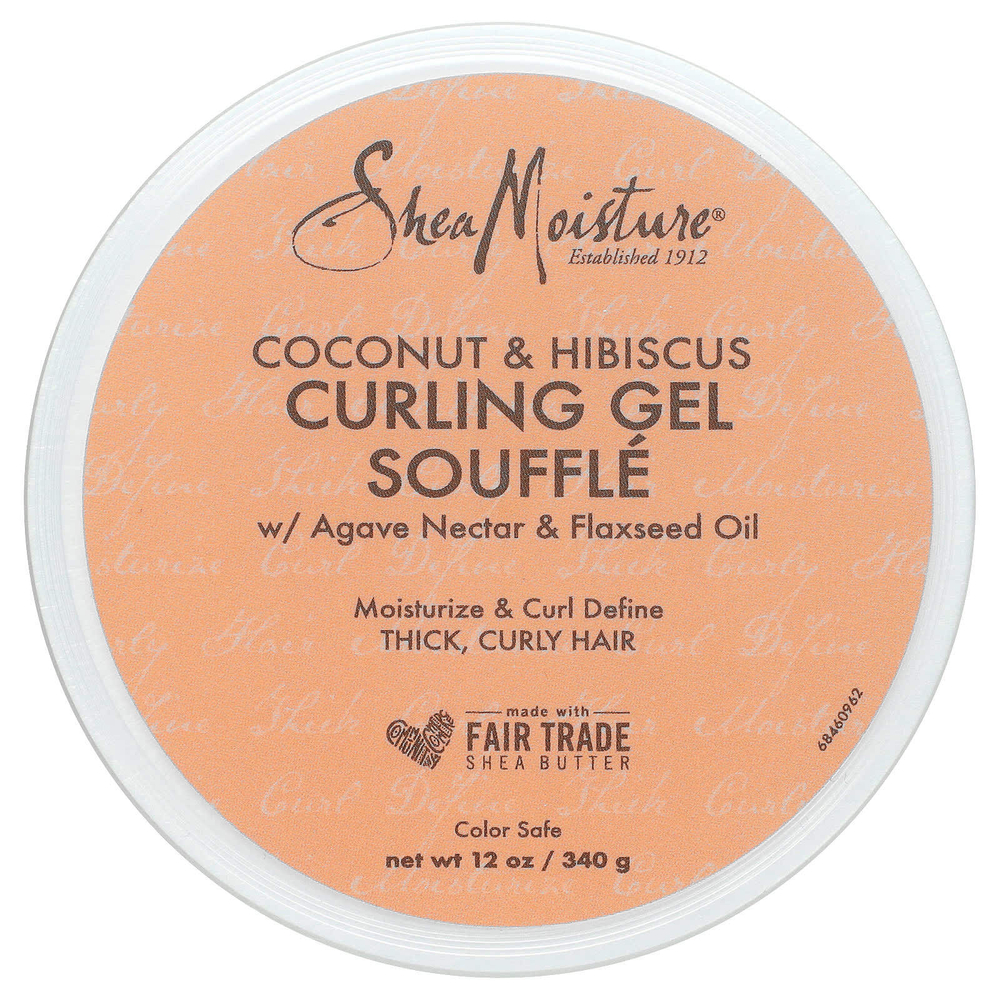 SheaMoisture, гель-суфле для вьющихся волос с кокосом и гибискусом, 340 г (12 унций)