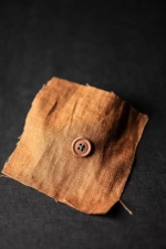 Хлопковые пуговицы 15mm – Rusty Orange