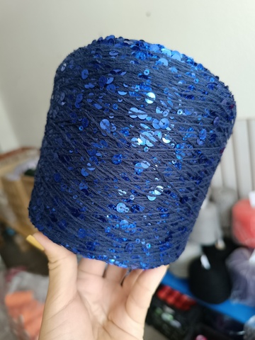 Синий, пайетки в цвет глянцевые, арт. AJ117, КОРОЛЕВСКИЕ ПАЙЕТКИ (КОПИЯ LUSTROSA)