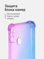 Чехол ROSCO для Tecno Spark 7 оптом (арт. TCN-S7-HARD-TPU-VIOLET-BLUE)