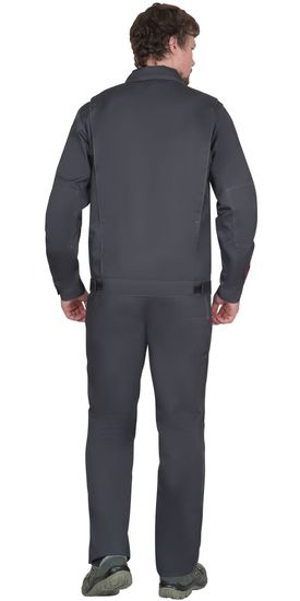 Куртка "Сириус-Фаворит-Росс" (т.серый/серый/красный)