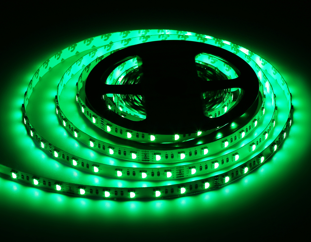 Светодиодная лента RGB с холодным белым светом GS4403 5050 60Led/ 10W m/ 24V IP20 RGBW+6500K/ 5000*10*1.87mm/ кратность резки 100mm (5 конт.)