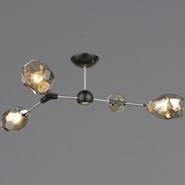 Люстра потолочная Reluce E27 04209-0.3-04 CH+BK