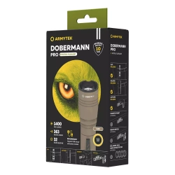 Фонарь Armytek Dobermann Pro Magnet USB, Теплый, Sand