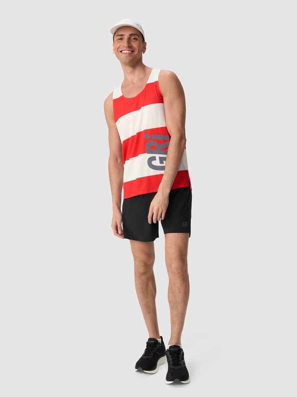 Майка мужская GRI Маяк бело-красная