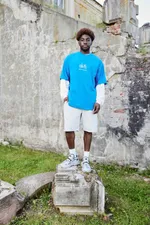 Футболка Called a Garment Re Cycle Синяя