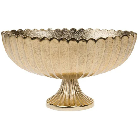 Чаша декоративная (металл), 29х18хН16 см (H-16,25, D-17,75, Золотой)
