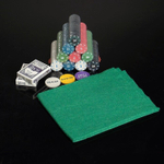 Покерный набор для игры (карты 2 колоды, фишки 500 шт.), 29 х 33 см