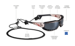 Спортивные очки LiP Typhoon / Gloss Black - Black / Zeiss / PA Polarized / Methane Smoke
