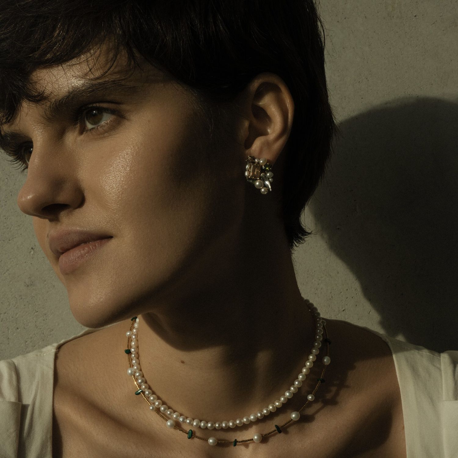 Серьги Olivine Small Earrings