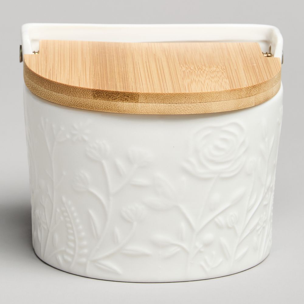 БАНКА ДЛЯ СОЛИ С ДЕР.КРЫШКОЙ LEFARD "MEADOW" 11,5*11*9,5 СМ 450 МЛ