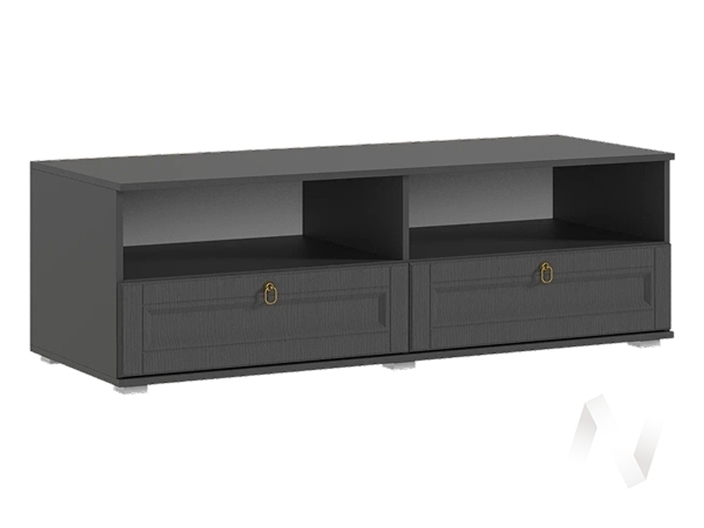 Тумба ТВ Гостиная Престиж-1 (графит/графит структурный)