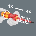 Набор Kraftform Kompakt Turbo i 1 VDE WERA 05057484001