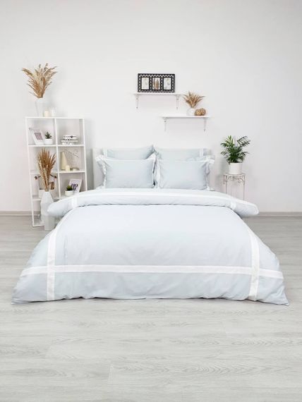 Постельное белье BANDA бирюзовый сатин делюкс TIVOLYO HOME Турция