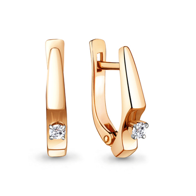 941917к Серьги из Золота с бриллиантами из коллекции "Darling"