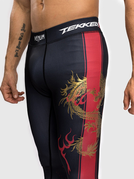 Тайтсы Venum x Tekken Marshall Black/Gold/Red