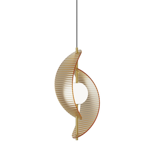 Подвесной светильник MD24030035-1A brass/amber