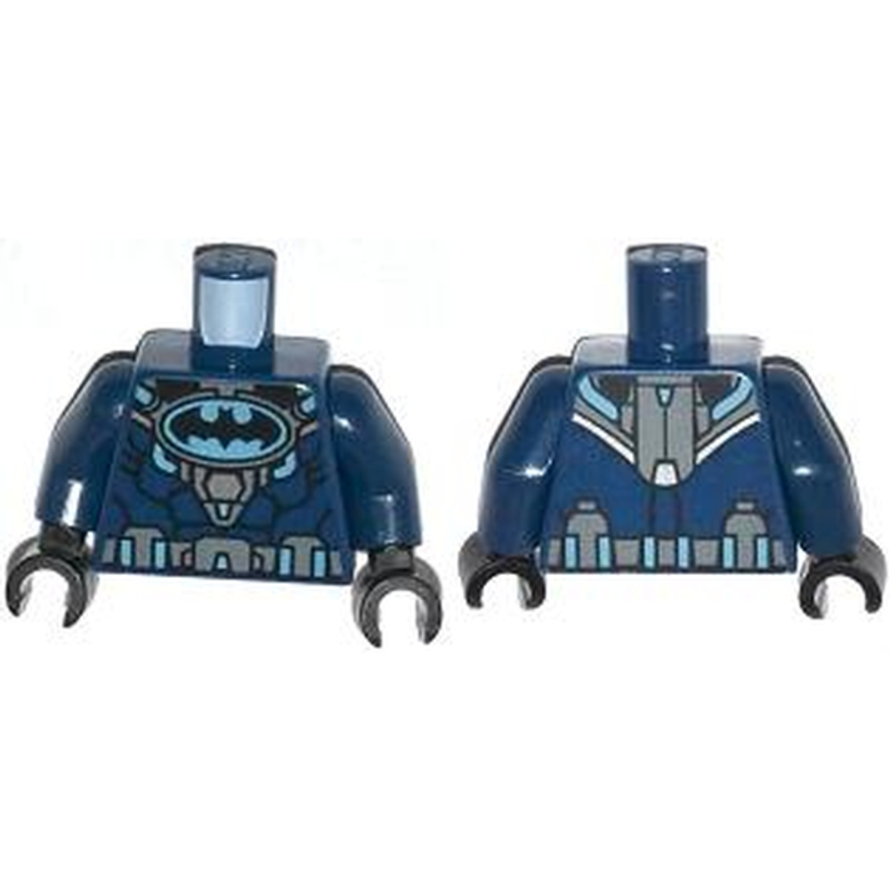 Логотип Бэтмена на туловище в виде овала среднего синего цвета с бронежилетом и темно-голубовато-серым поясом / Темно-синими руками / Черными кистями 973pb1647c01