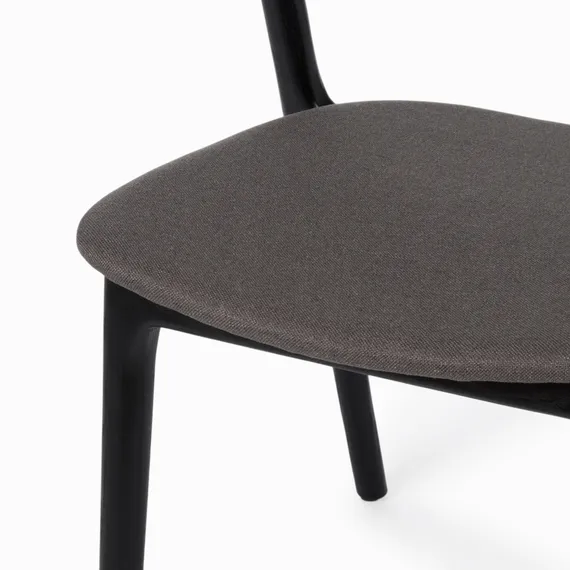 Стул Esse Soft, черный, темно-серая обивка