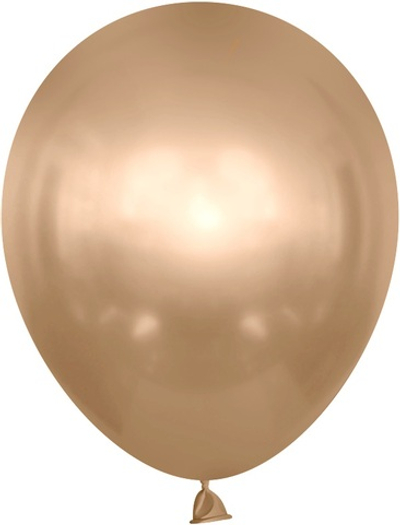 Воздушные шары с гелием и обработкой Chrome Хром Шампань Лайт Ш 12"/30см