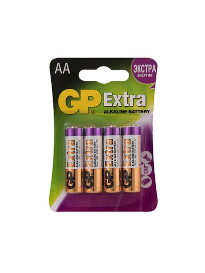GP15AXNEW-2CR4 Extra New Элемент питания АА, 4шт, GP