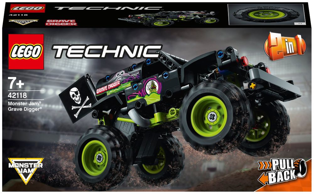 Конструктор LEGO Technic 42118 Monster Jam Grave Digger