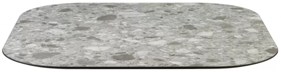 Столешница квадратная со скругленными углами Compact Laminate, 80х80 см, зернистый