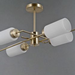 Люстра на штанге ILLUMICO NAPLES IL0737-6ASQ-25 AB NAPLES