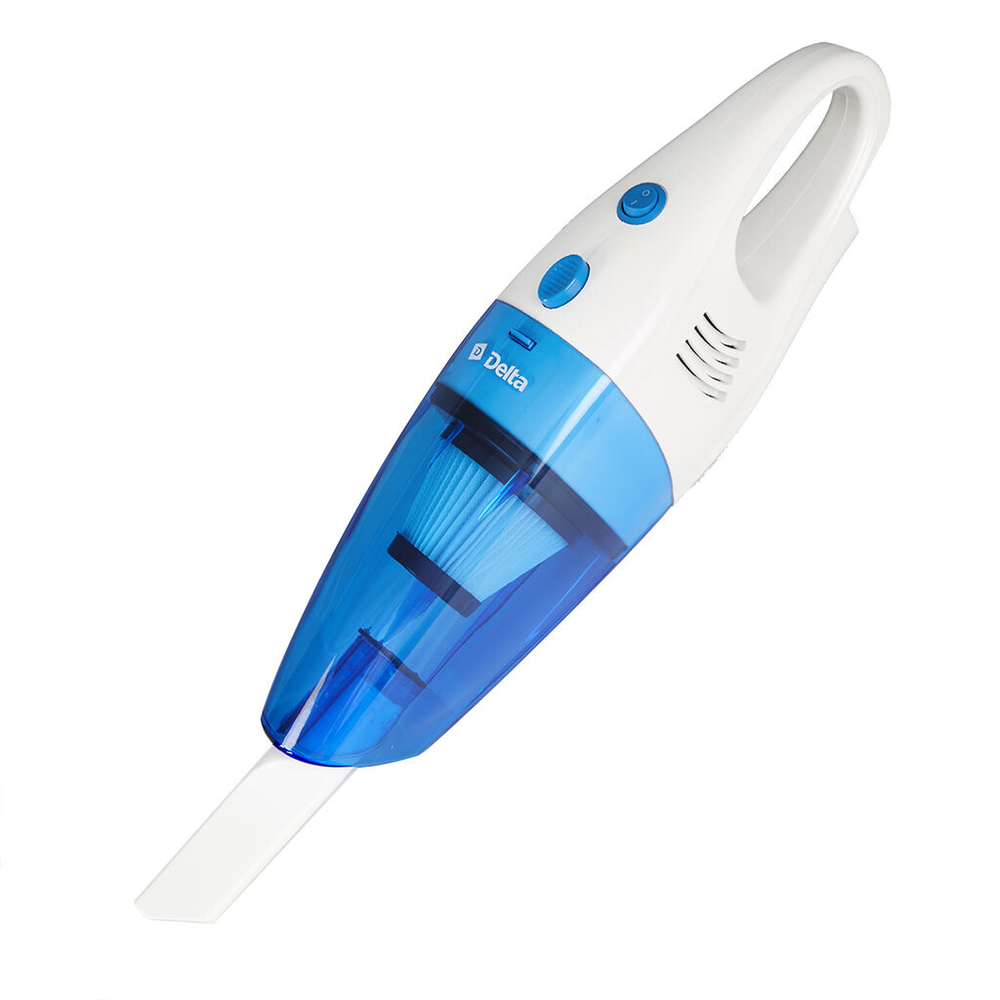 Пылесос 1000 Вт Циклон 2 в 1 DELTA DL-0849 белый с голубым