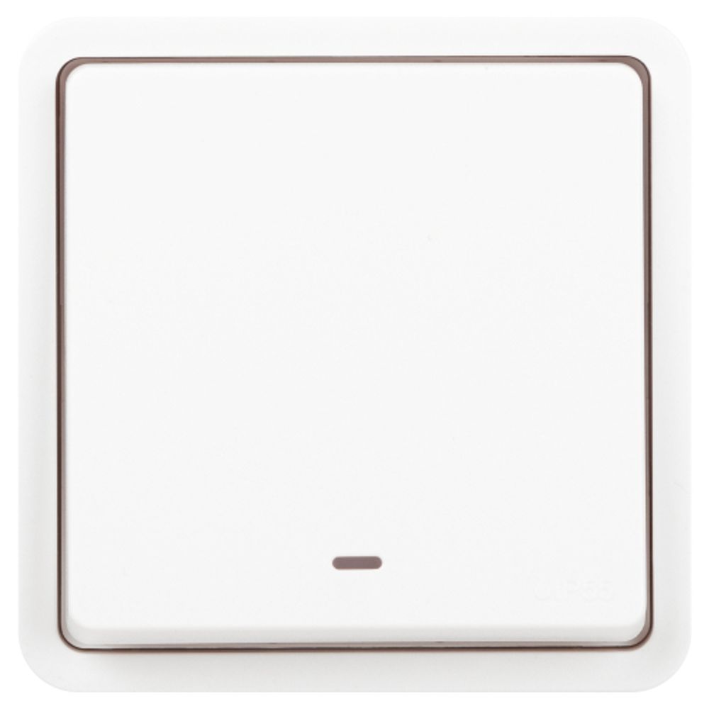 Выключатель ЭРА Эксперт 11-1522-01 с подсветкой IP55, 10АХ-250В, СУ, белый