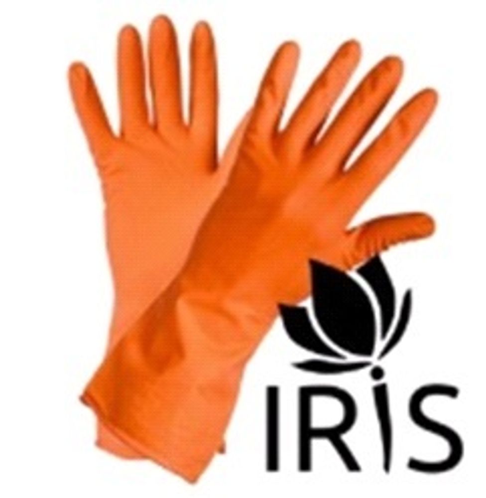 Перчатки латексные  с хлопк.напыл. раз. 7 (S)  Gward Iris