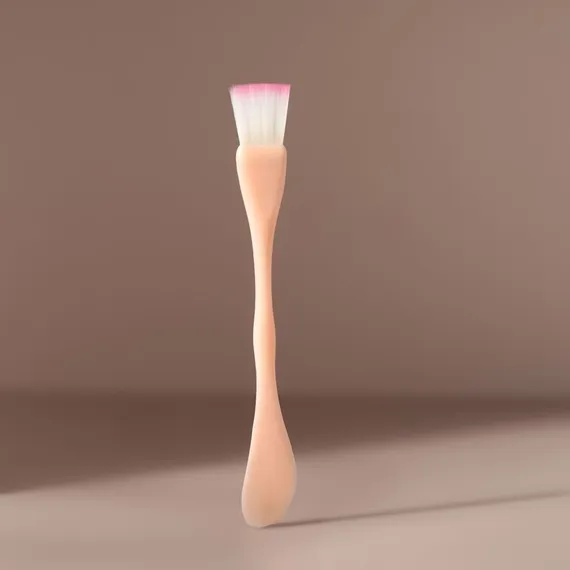 Кисть для масок, двусторонняя, с лопаткой, 15,5 см, цвет МИКС