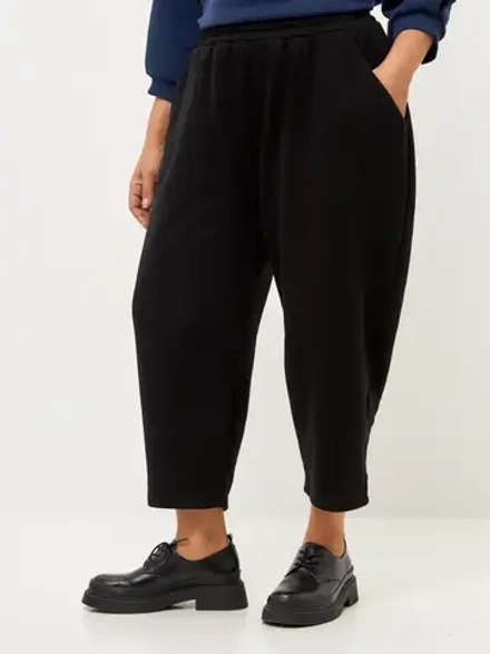 Брюки бананы утепленные с начёсом широкие