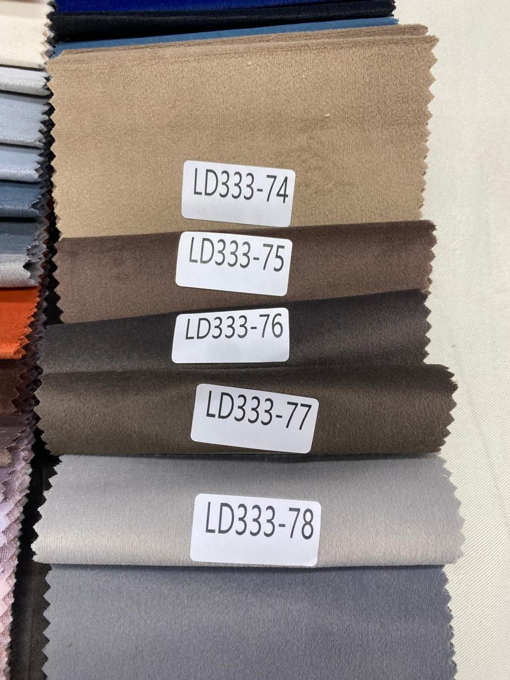 Портьерная ткань бархат LD 333 (высота 280 см, Китай)