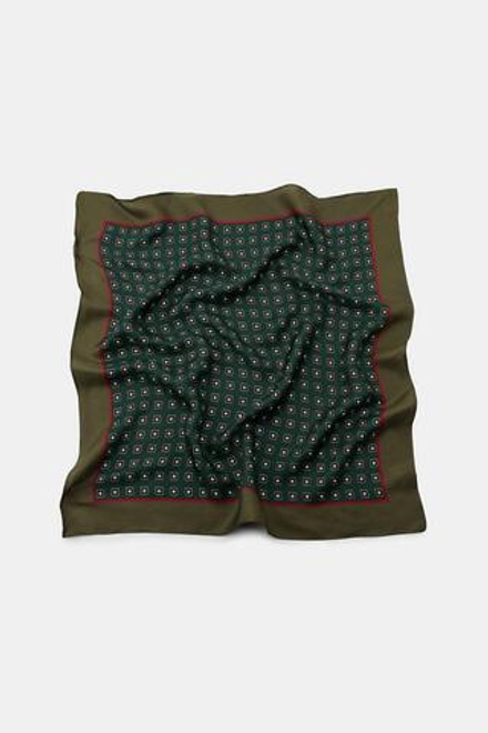 ZARA ПЛАТОК С ПРИНТОМ, ЗЕЛЕНЫЙ